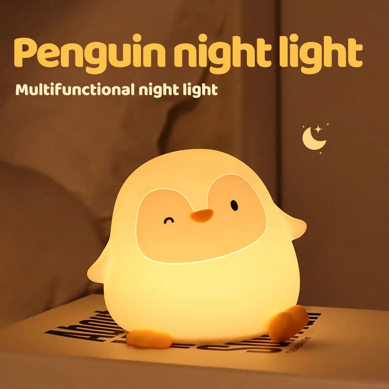 Novelty Animal Silicone Night Light Fox Rabbit Nursery Nightlight Rechargeable Timing Touch Sensor Bedside Table Lamp For Room